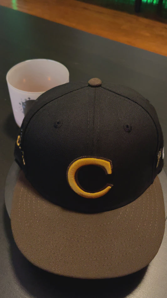 59Fifty  New Era CoC x Burdeens Chicago 'Sounds on Cermak' 59Fifty Chicago Cubs 2-Tone Black/Brown - Tan UV 7 1/8